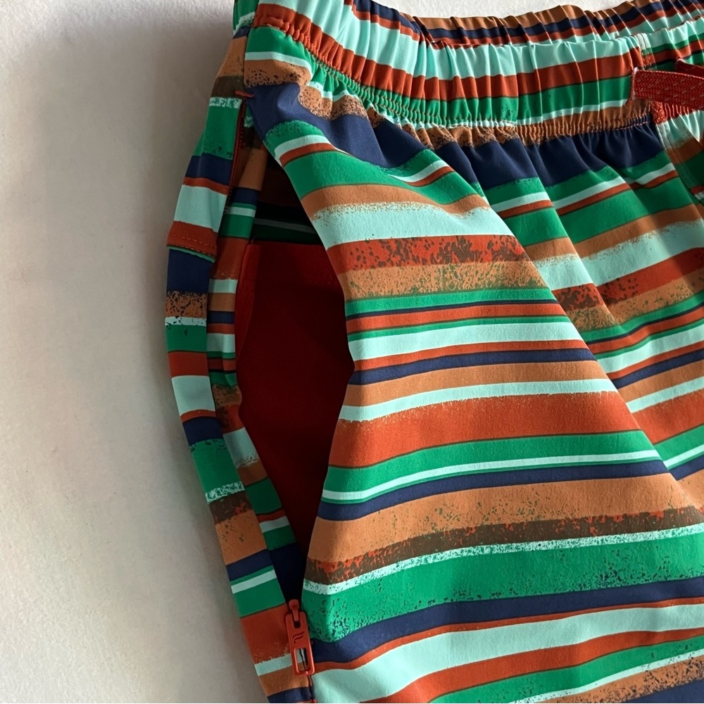 Fabletics The One‎ Short M Stripe Iron Earth Athletic Golf Training Multicolored - Picture 4 of 9